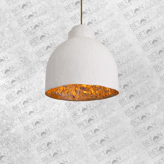 Baggy Concrete Pendant Lamp White