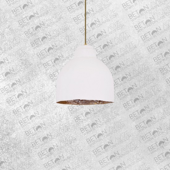 Baggy Concrete Pendant Lamp White