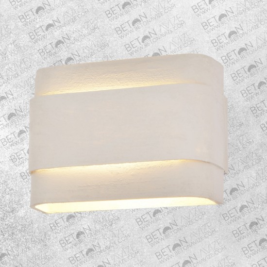 Cappadocia Concrete Wall Lamp White