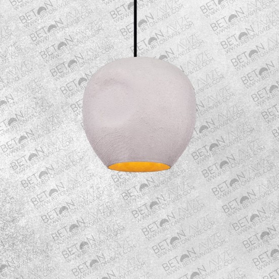 Dimply Concrete Pendant Lamp Gray