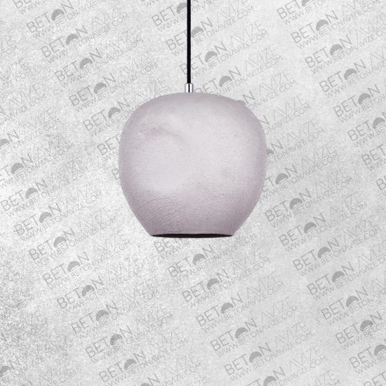 Dimply Concrete Pendant Lamp Gray