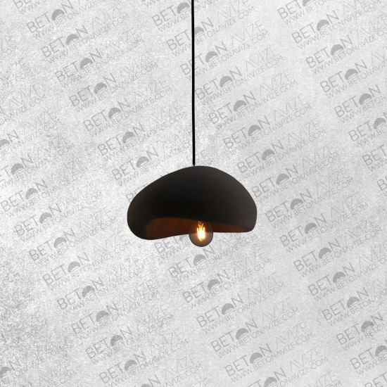 Lovel Concrete Pendant Lamp Black • ø30