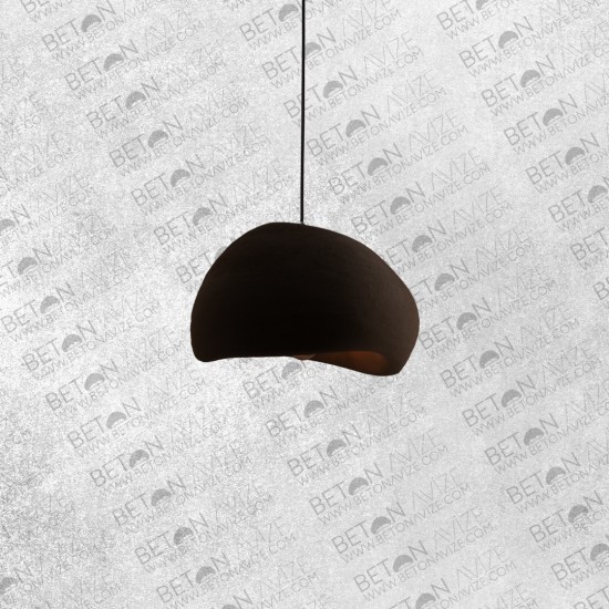 Lovel Concrete Pendant Lamp Black • ø40