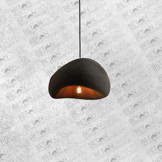 Lovel Concrete Pendant Lamp Black • ø40