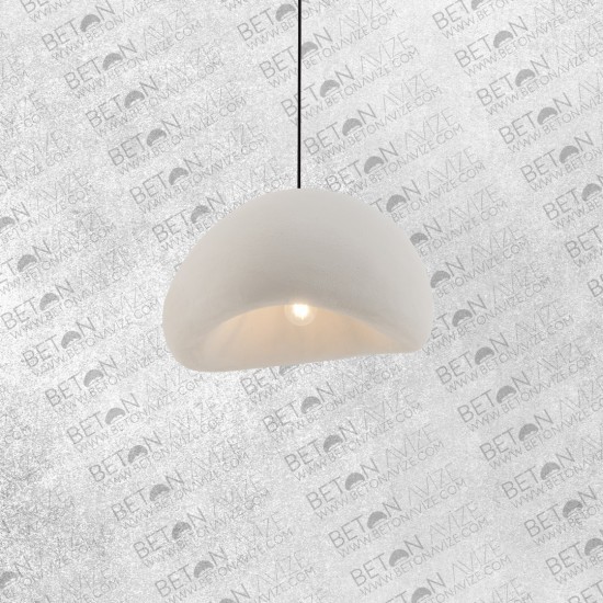 Lovel Concrete Pendant Lamp White • ø50