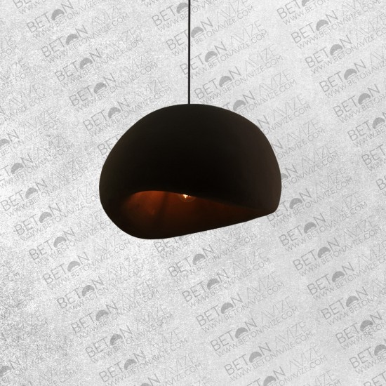 Lovel Concrete Pendant Lamp Black • ø50