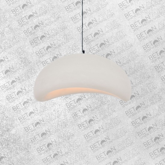 Lovel Concrete Pendant Lamp White • ø60