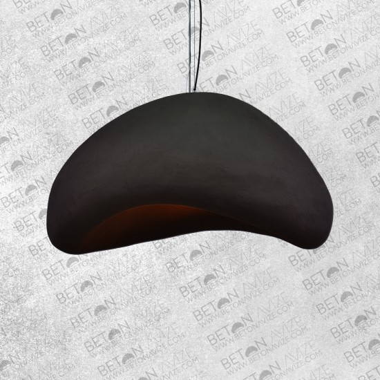 Lovel Concrete Pendant Lamp Black • ø80