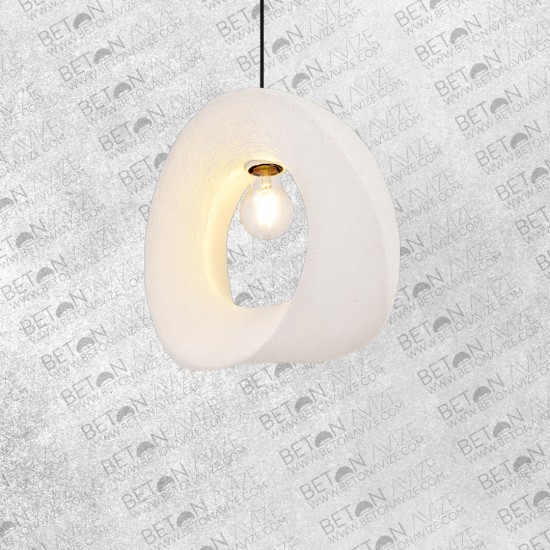 Sarmal Concrete Pendant Lamp White