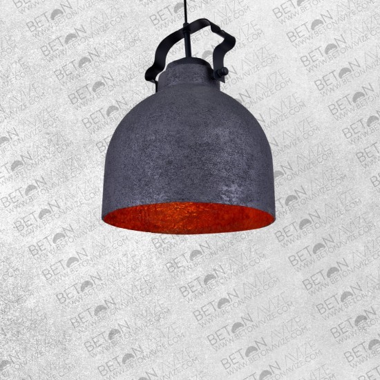 Shaggy Concrete Pendant Lamp Anthracite