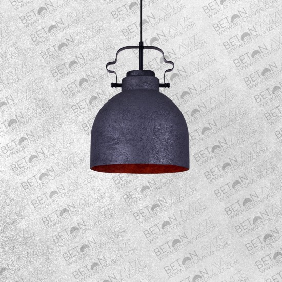 Shaggy Concrete Pendant Lamp Anthracite