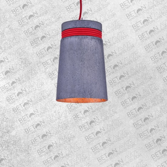 Winding Concrete Pendant Lamp Anthracite